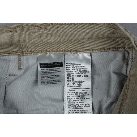 Levi's 311 Shaping Skinny Button Fly Stretch Denim Jeans Beige Size 30 Casual - Picture 4 of 16